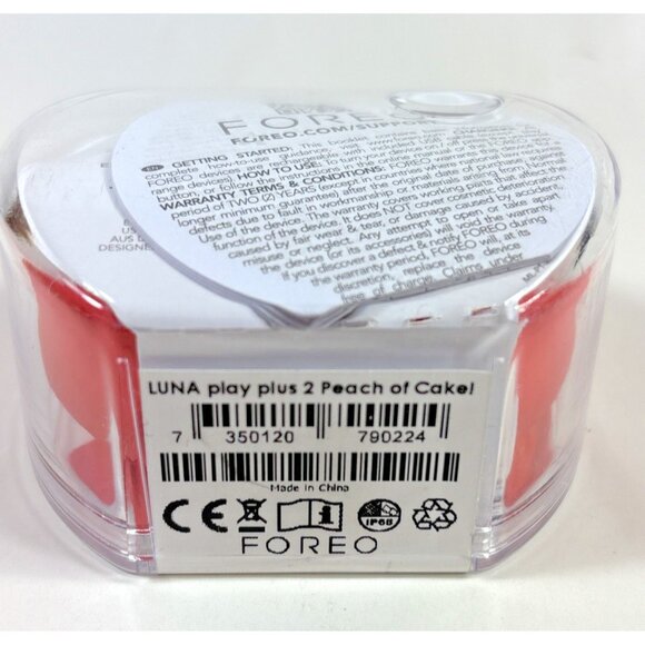 Foreo Sweden Luna™ Play Plus 2 Peach of Cake Facial Cleansing Massager New - Picture 6 of 6